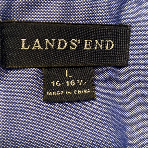 LANDS’END Men’s Button down shirt; Large; Short Sleeves; NWOT. - Picture 4 of 5